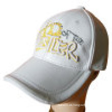 Gorra de béisbol de cuero con bordado (LT-1)